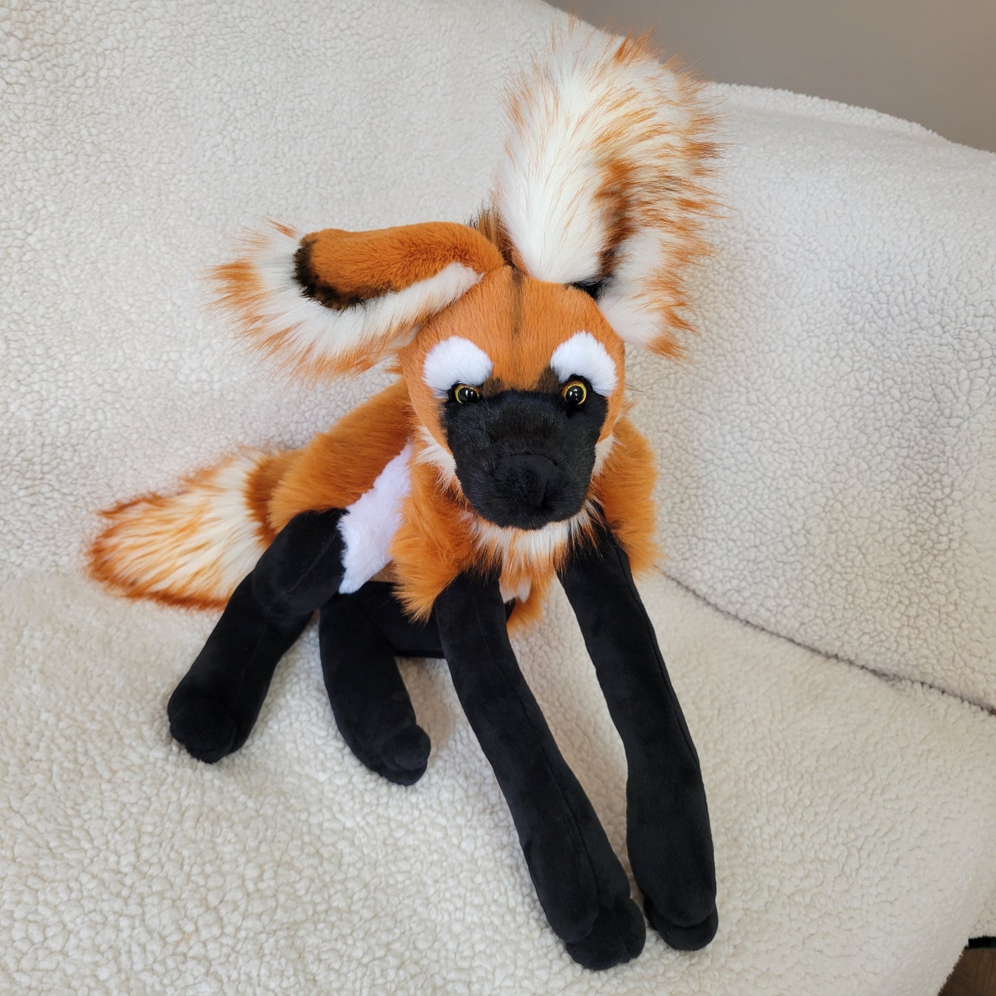Cooper the Maned Wolf - Handmade Plush - One of a Kind Stuffed Animal