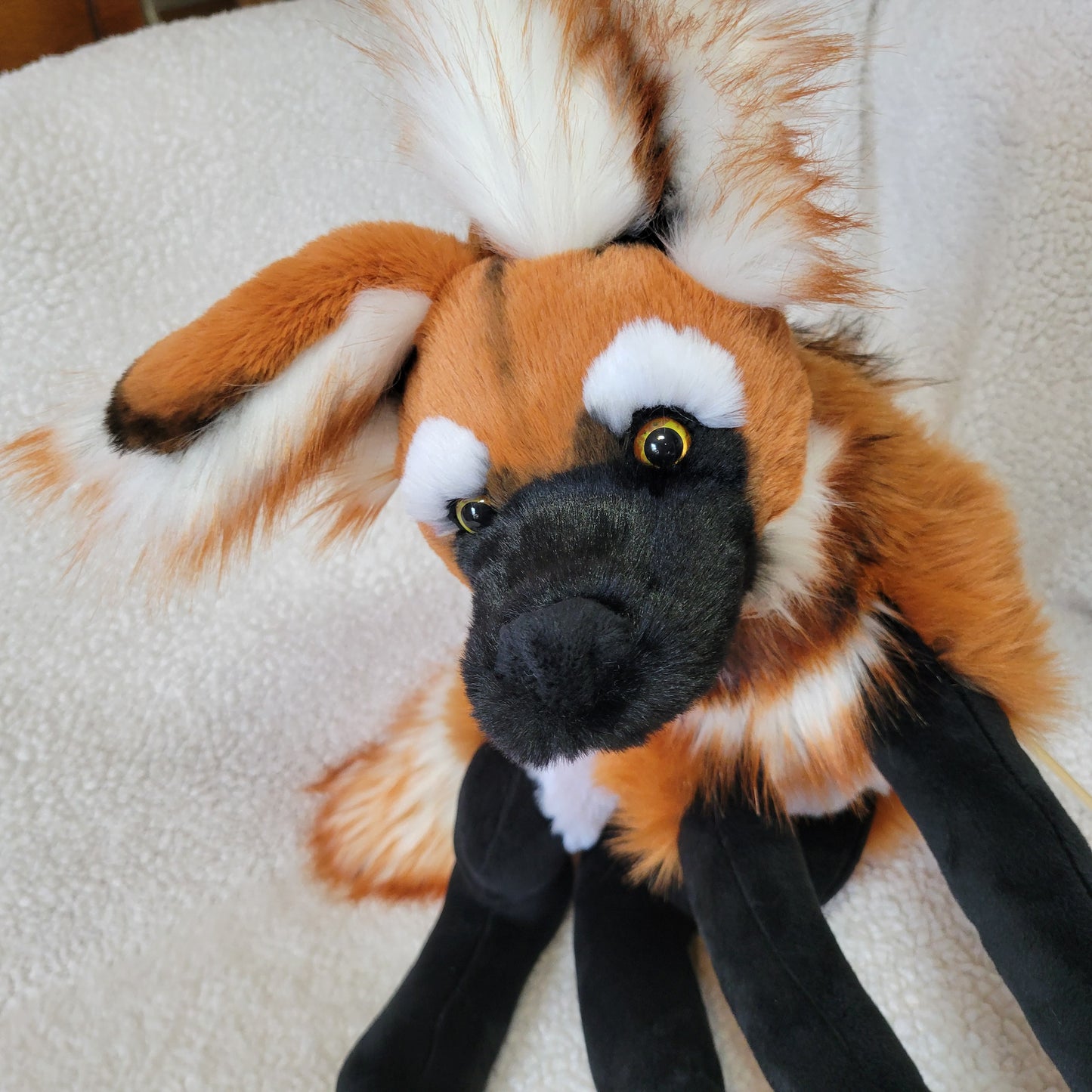 Cooper the Maned Wolf - Handmade Plush - One of a Kind Stuffed Animal