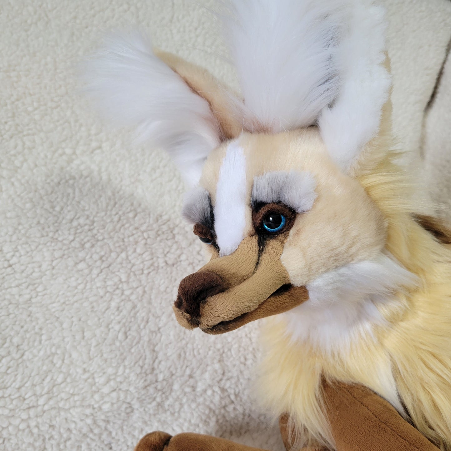 Glacier the Maned Wolf - Handmade Plush - One of a Kind Stuffed Animal