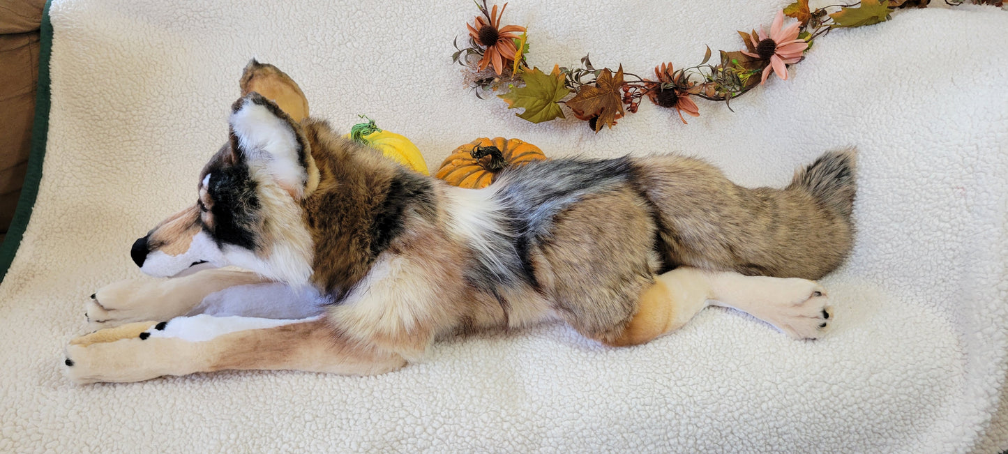 Timber the Wolf - Handmade OOAK Plush