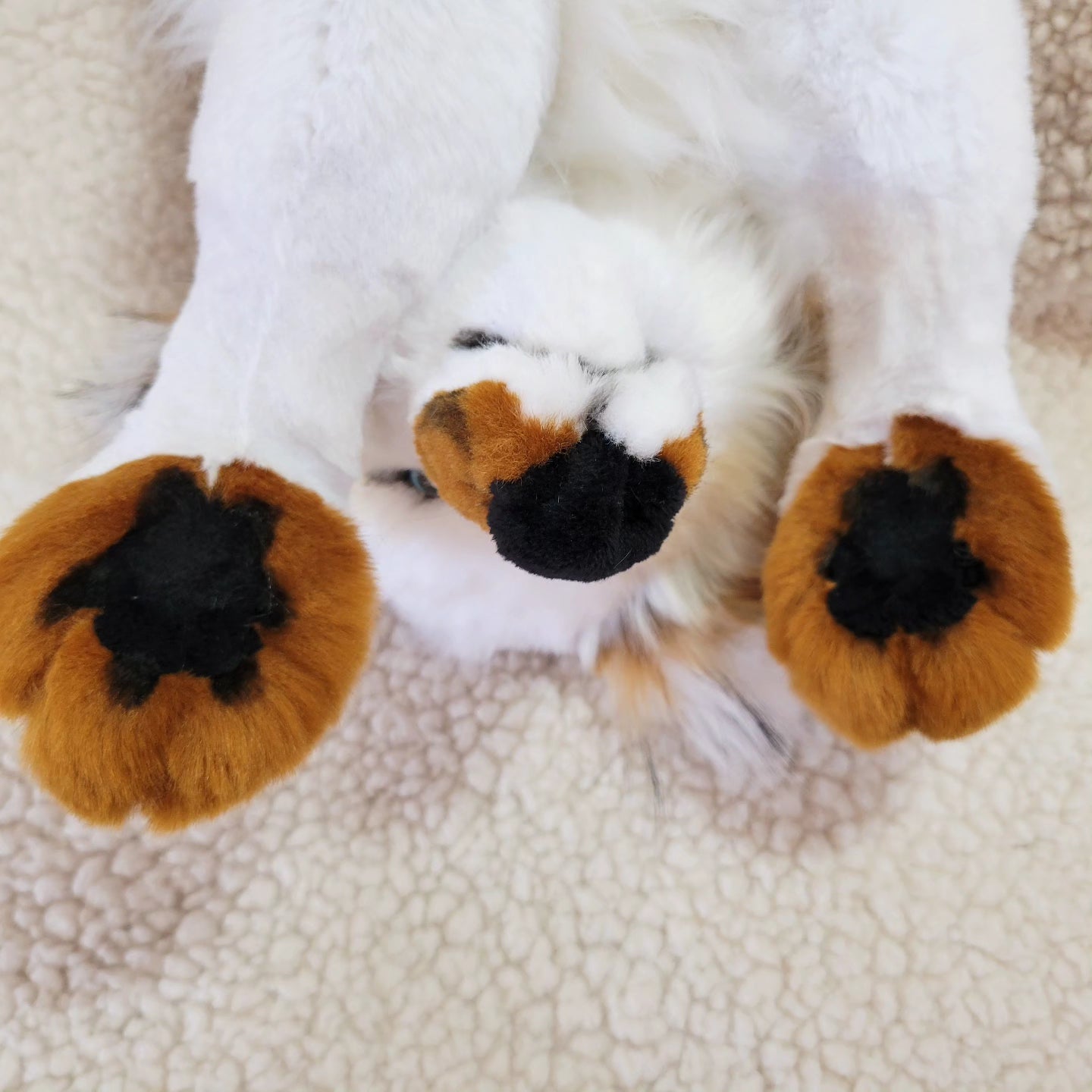 Dawn the Piebald Fox Plush - One of a Kind Stuffed Animal