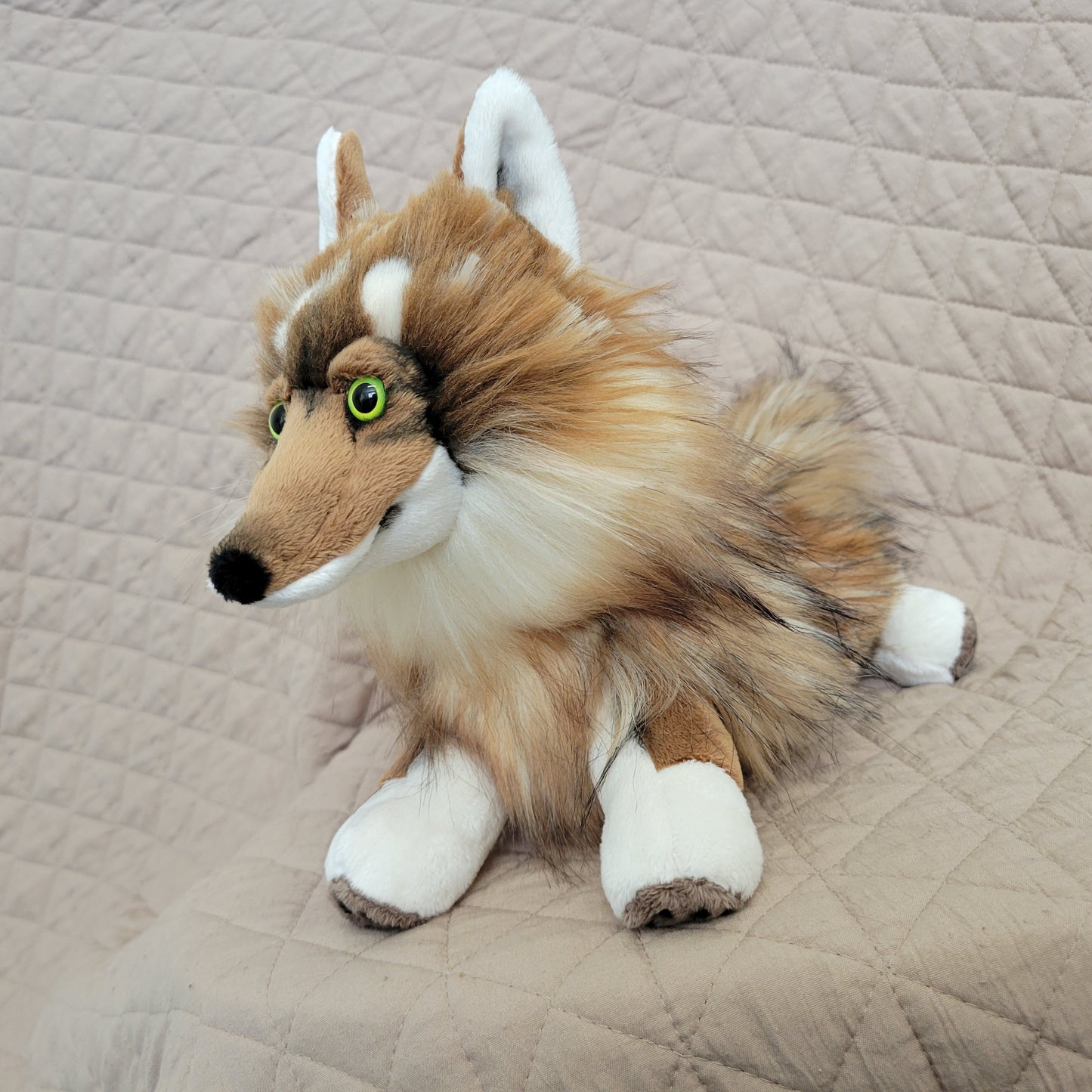 Alpine the Red Wolf - One of a Kind Handmade Plush
