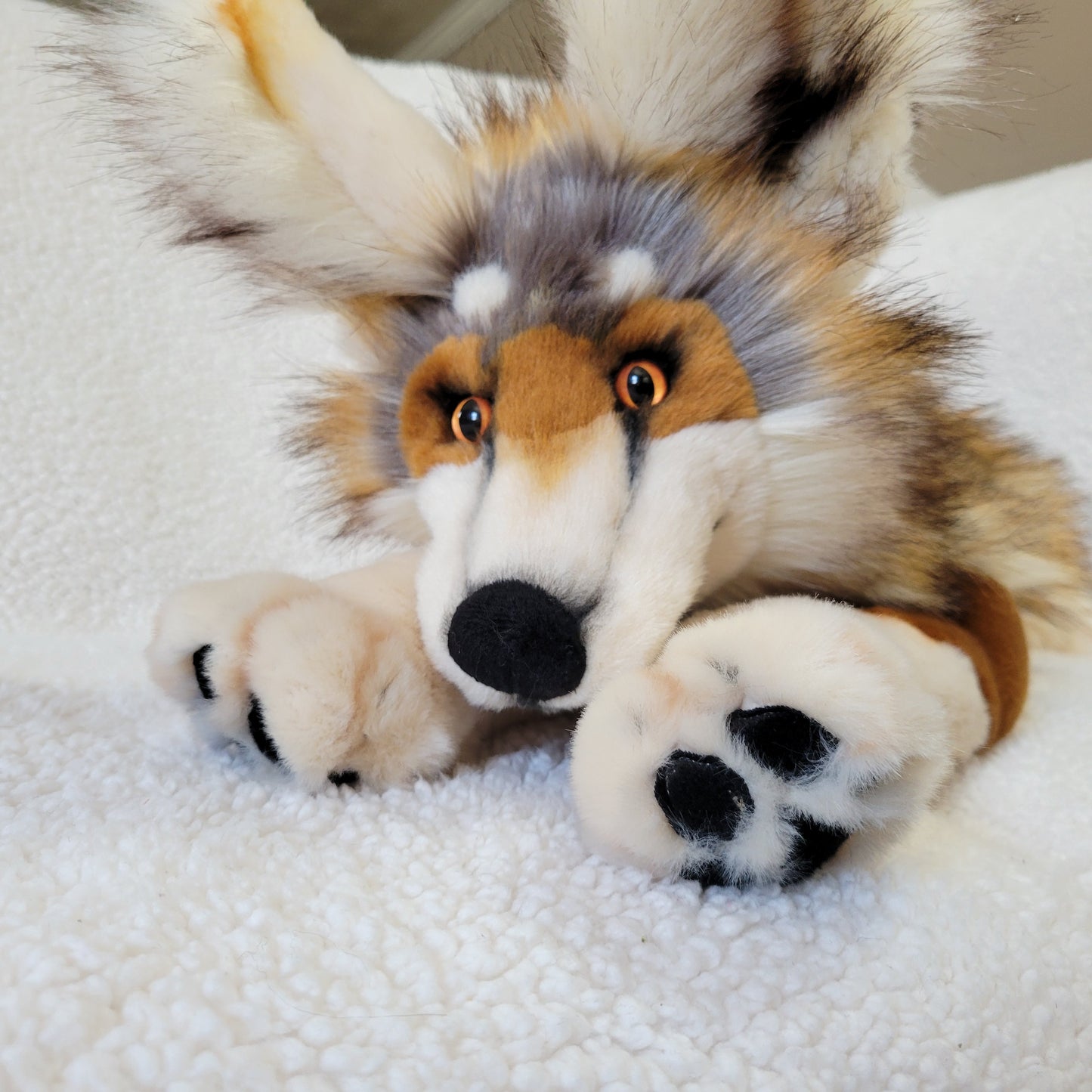 Spice the Fox - Handmade Plush - One of a Kind Stuffed Animal