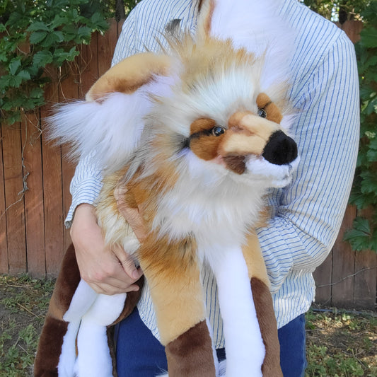 Fable the Golden Fox - Handmade Plush - One of a Kind Stuffed Animal