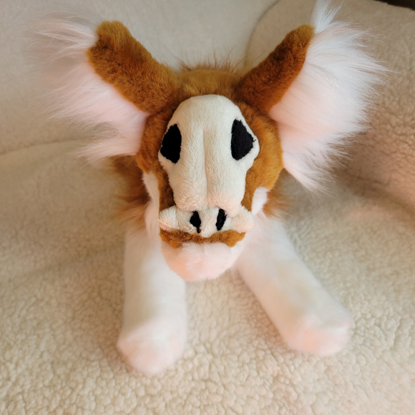 Nutmeg the Skull Fox Pup - One of a Kind Stuffed Animal