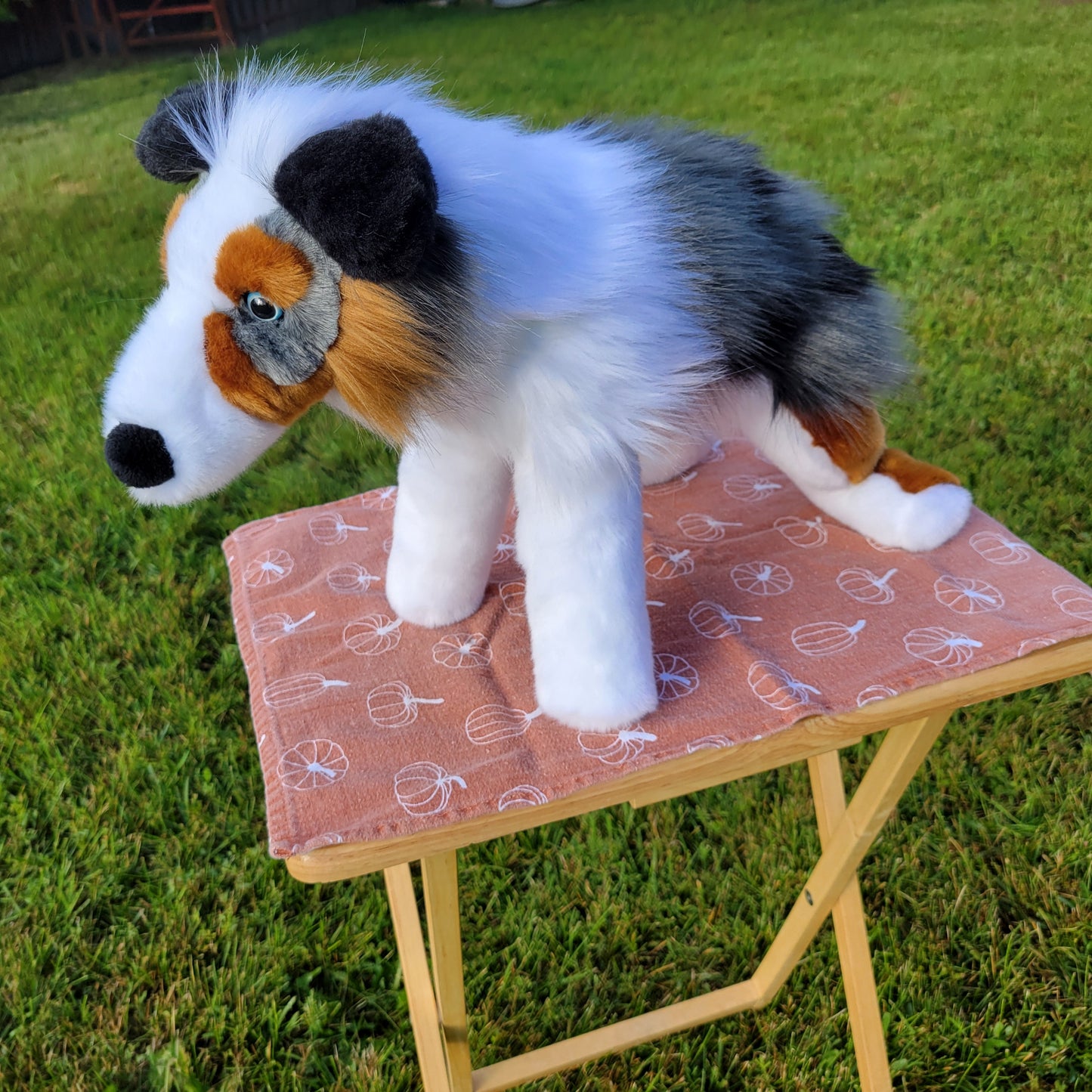 Marble the Australian Shepherd- One of a Kind Stuffed Animal