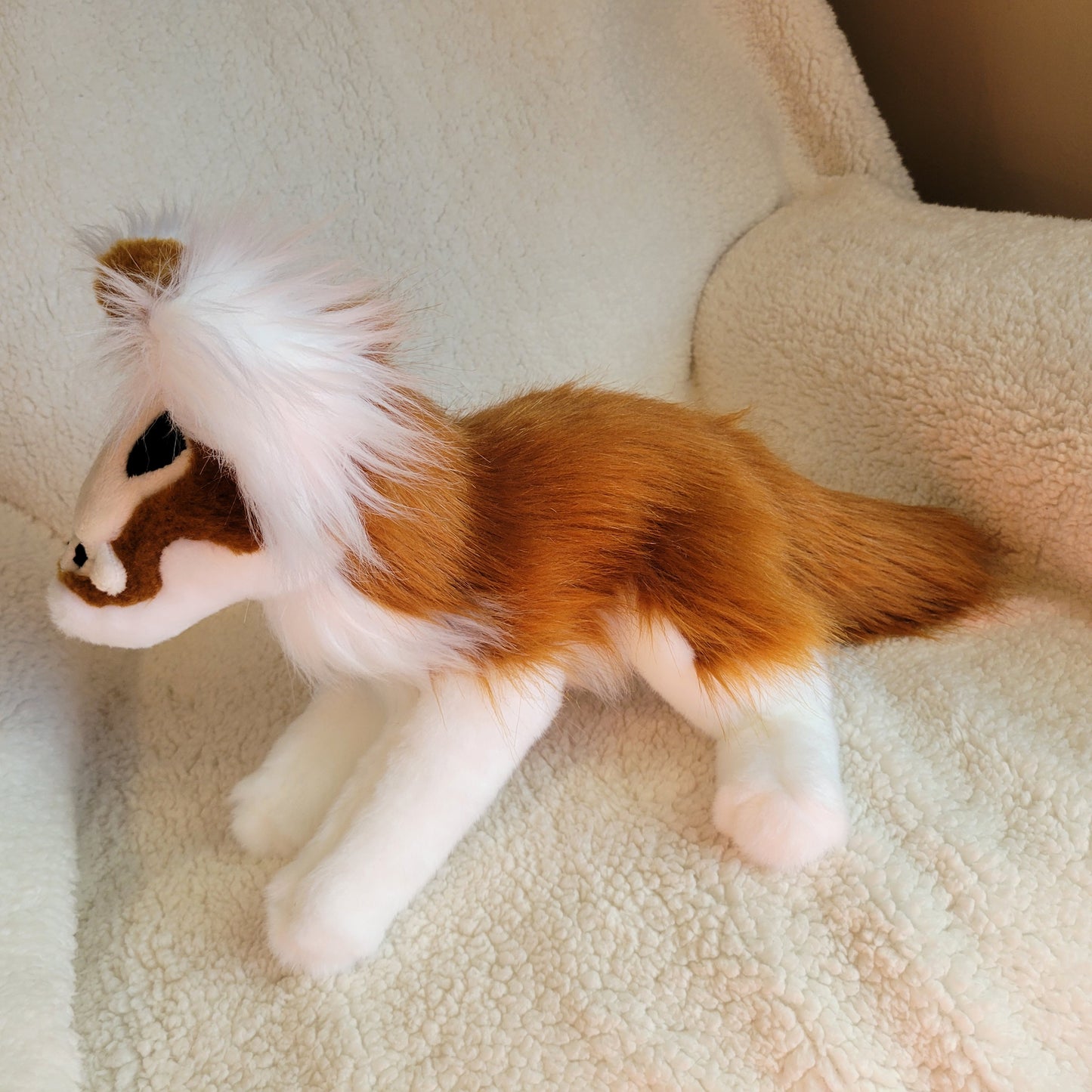 Nutmeg the Skull Fox Pup - One of a Kind Stuffed Animal