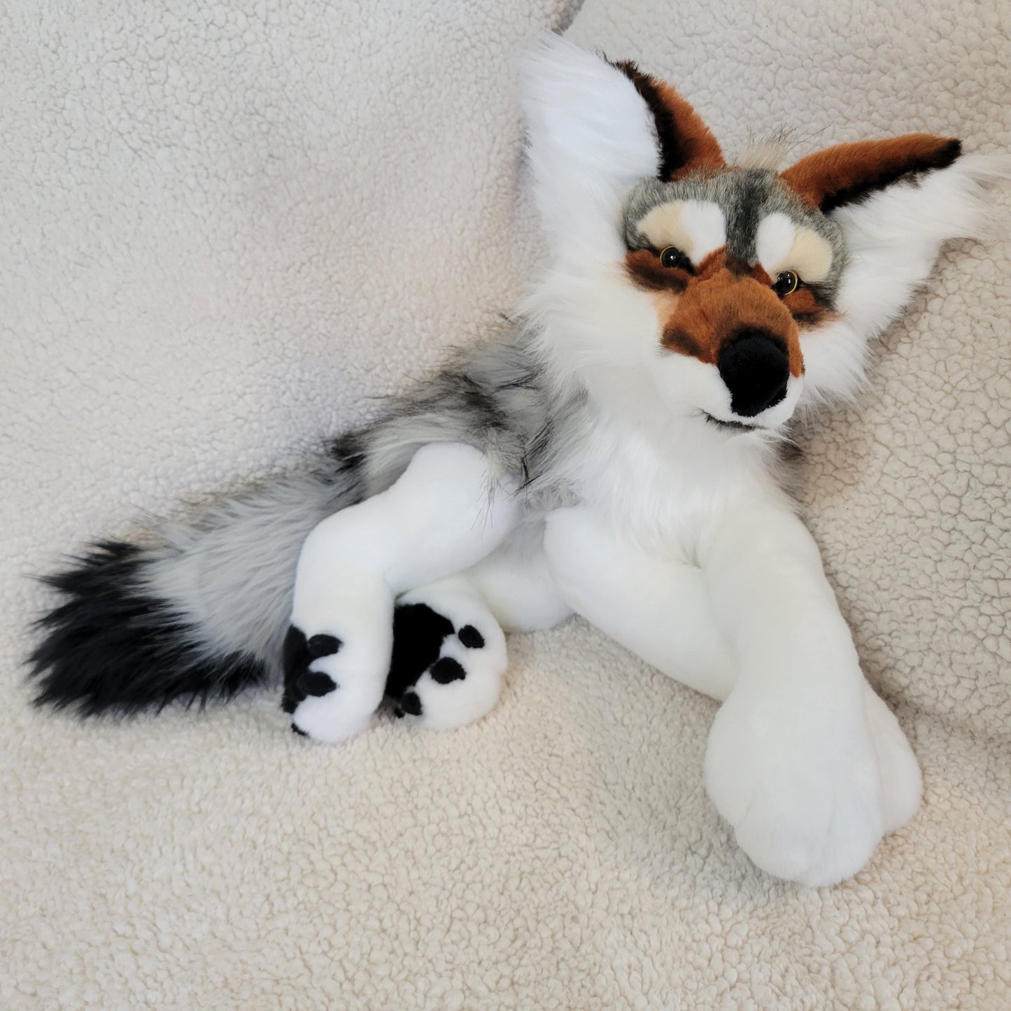 Mr.Snarls the Wolf Plush - One of a Kind Stuffed Animal