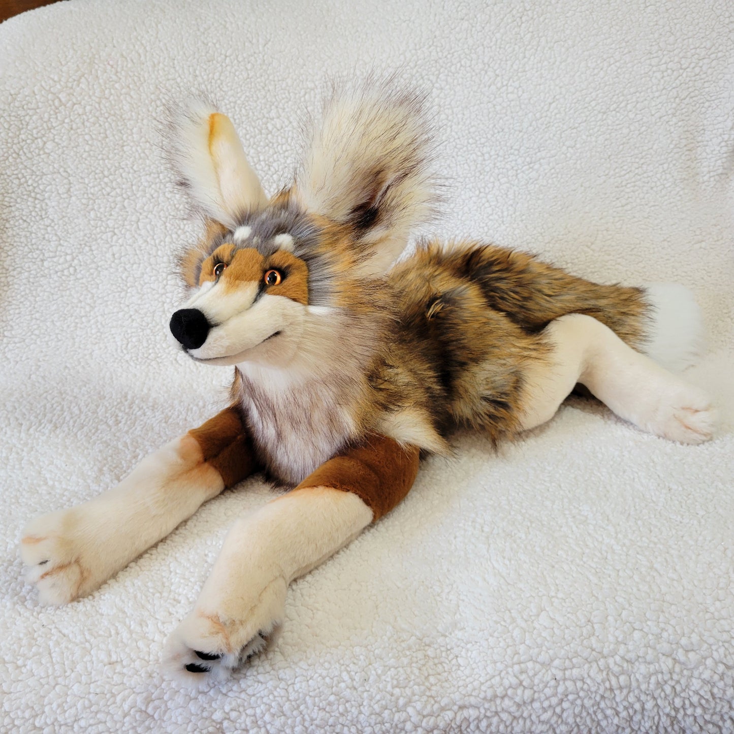 Spice the Fox - Handmade Plush - One of a Kind Stuffed Animal