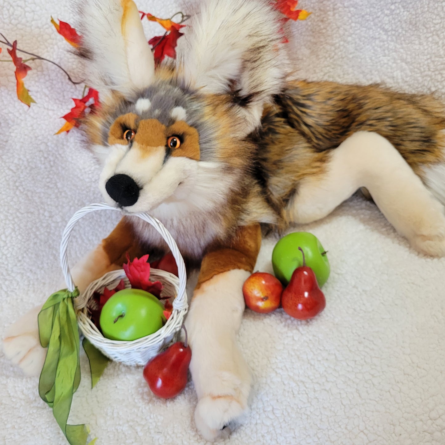 Spice the Fox - Handmade Plush - One of a Kind Stuffed Animal