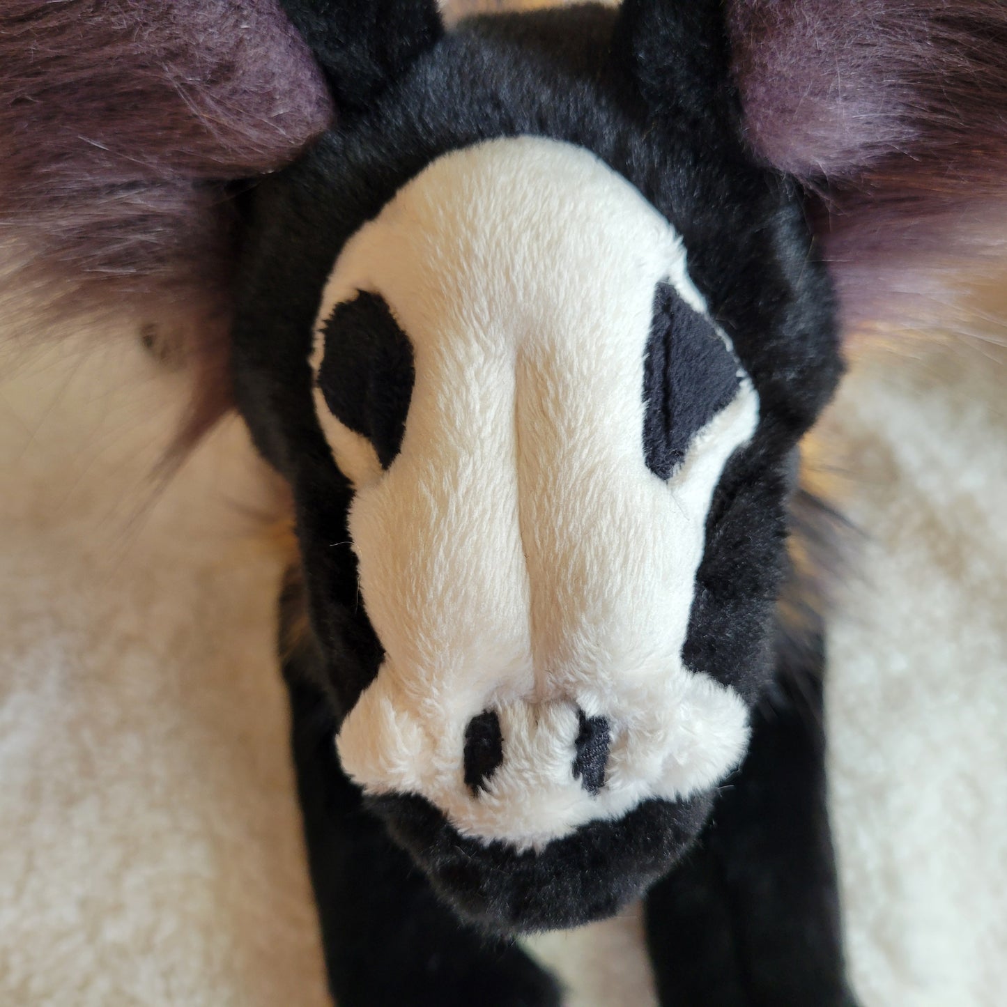 Voodoo the Skull Fox Pup - One of a Kind Stuffed Animal