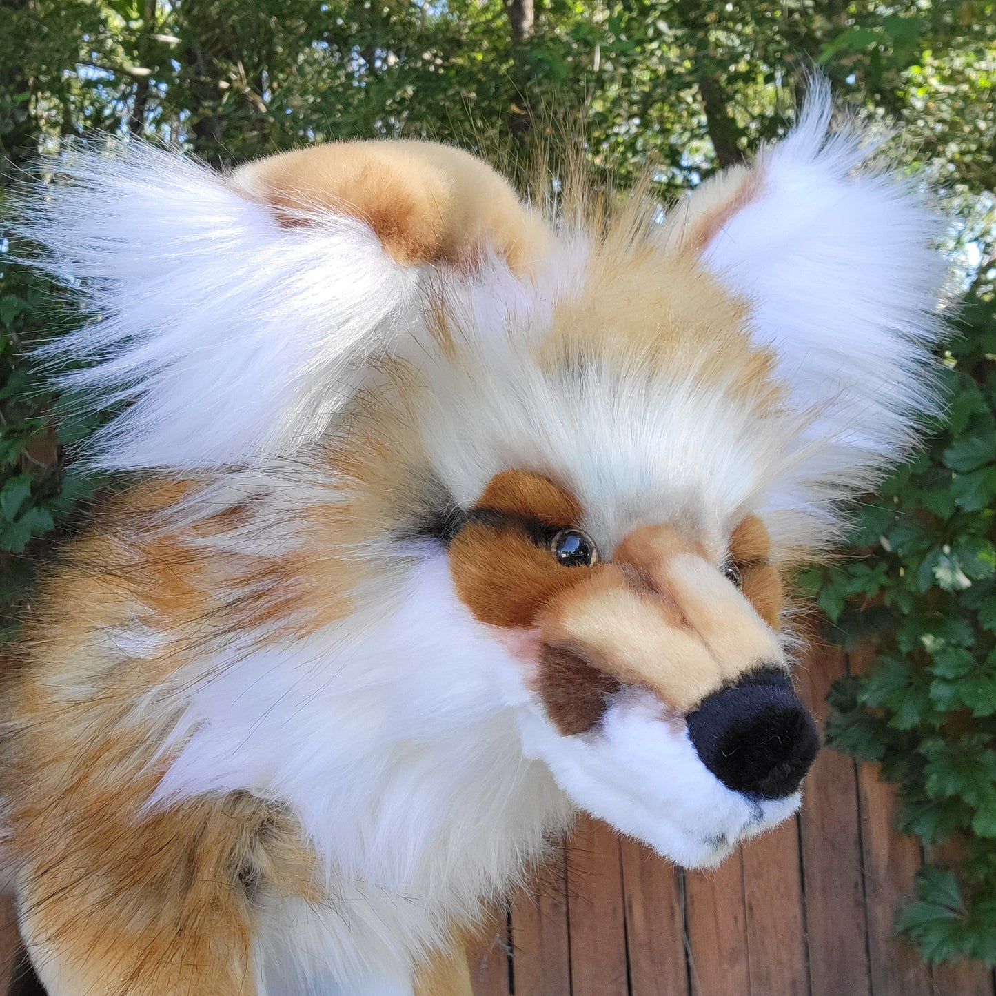 Fable the Golden Fox - Handmade Plush - One of a Kind Stuffed Animal