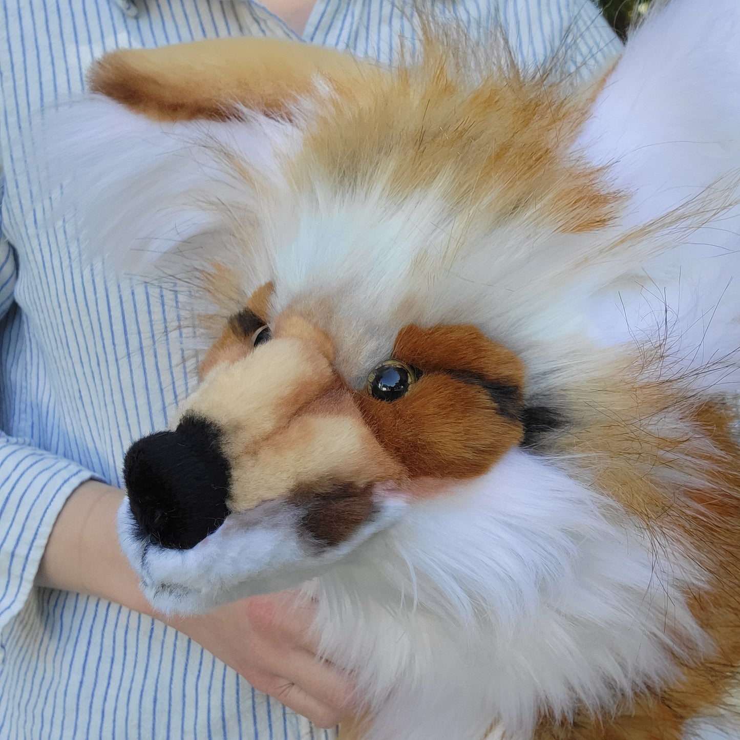 Fable the Golden Fox - Handmade Plush - One of a Kind Stuffed Animal