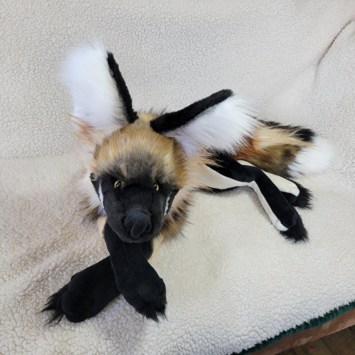 The Pale Cross Fox - Handmade Plush - One of a Kind Stuffed Animal