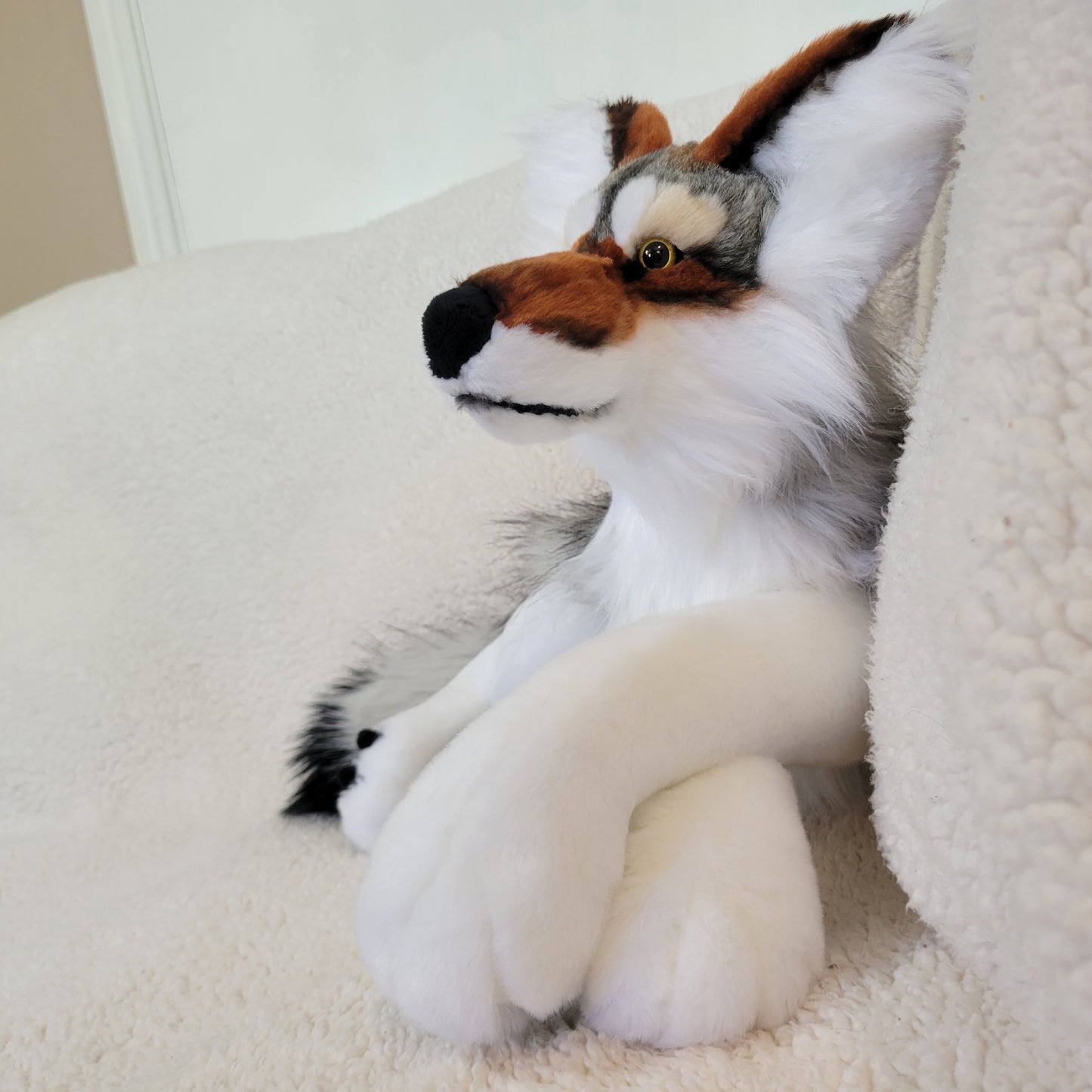 Mr.Snarls the Wolf Plush - One of a Kind Stuffed Animal