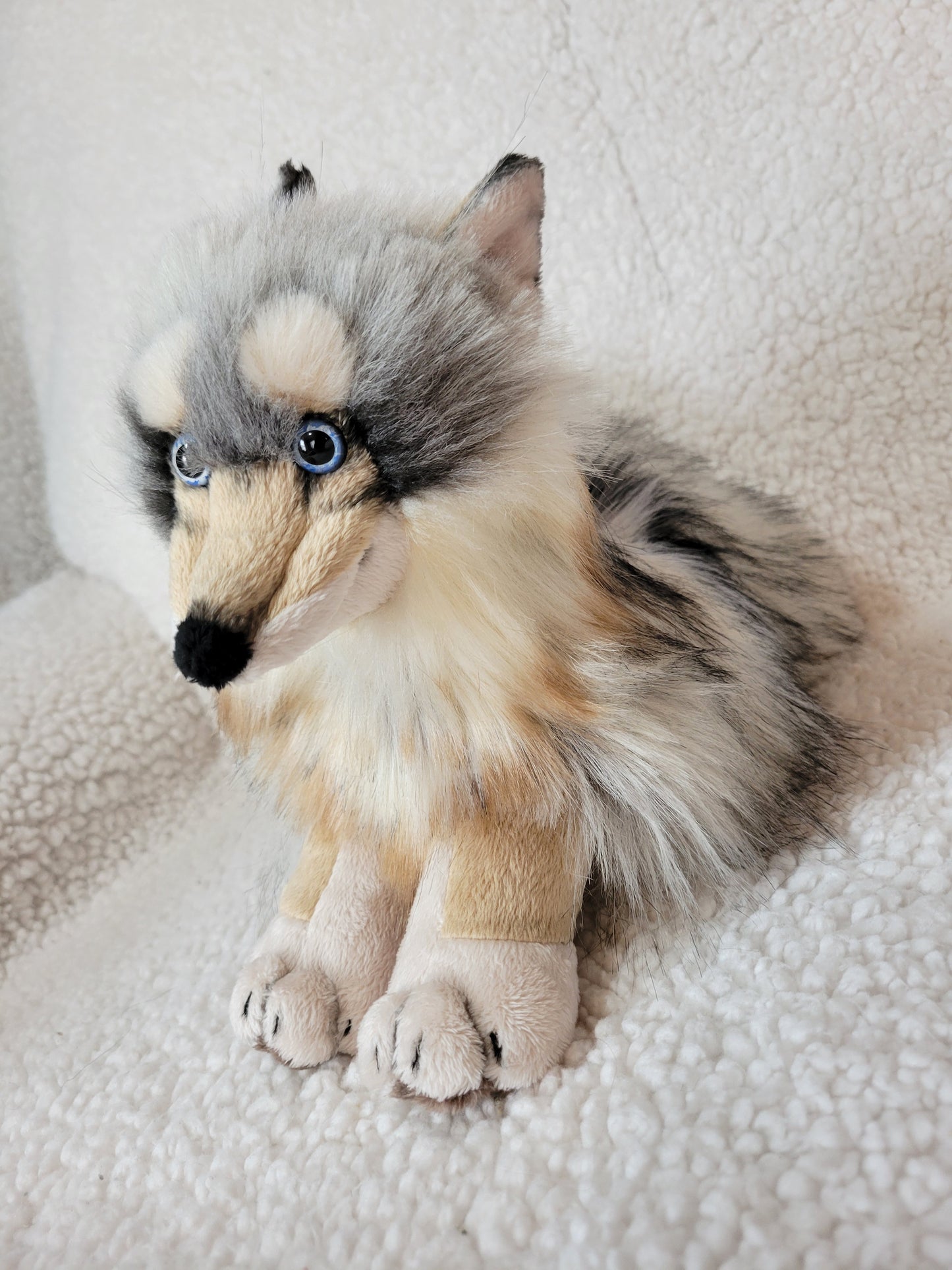 Sitka the Grey Wolf - One of a Kind Handmade Plush