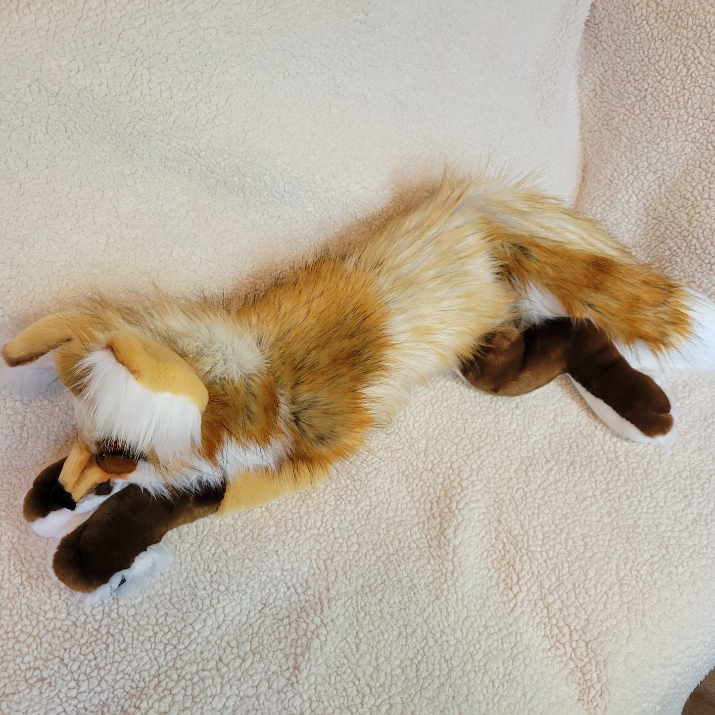 Fable the Golden Fox - Handmade Plush - One of a Kind Stuffed Animal