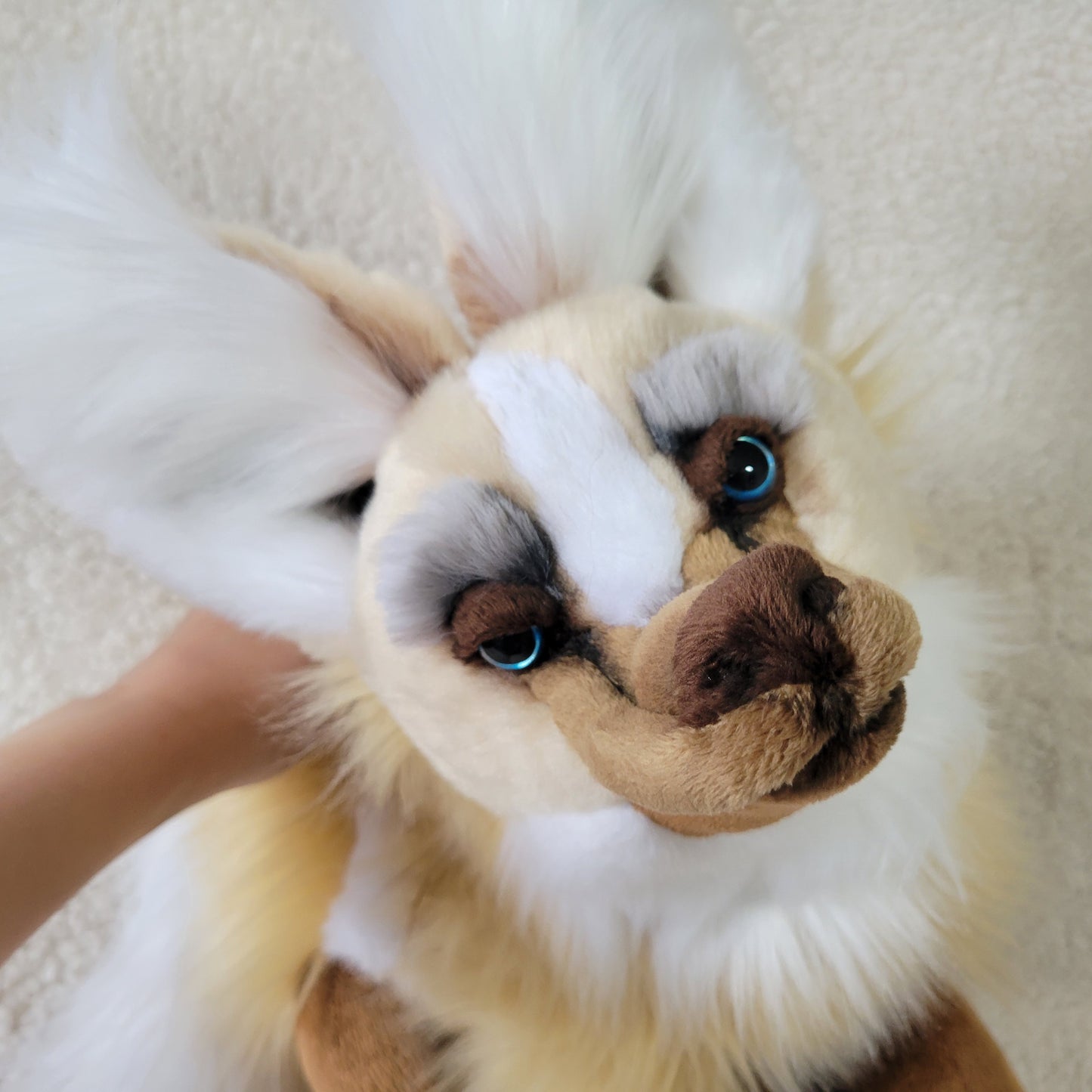 Glacier the Maned Wolf - Handmade Plush - One of a Kind Stuffed Animal